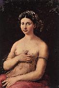 La fornarina or Portrait of a young woman Raffaello